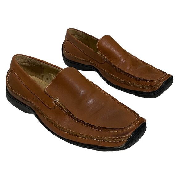 Alfani Indy Slip On Mens Loafers Size 8 Tan Brown Driving Mocs - Picture 2 of 8
